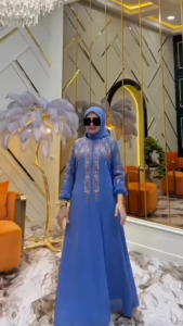 Alia Dress Ceruty Babydoll Apk Bordir Gamis Ibu Ibu Model Sekarang Dress Wanita Kondangan Elegan