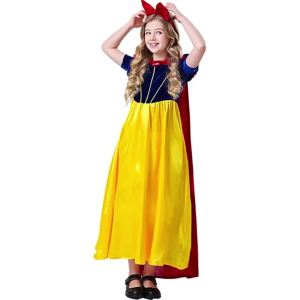 WISH Halloween Children Snowyprincess cosplay Fairy Tales with Cloak Drama Stage Performance Costume