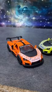 Diecast Miniatur Mainan Mobil Sedan Sport Balap Mclaren Senna Besi Metal Buka Pintu