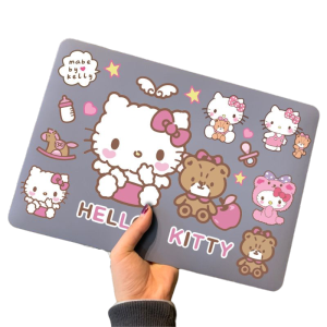 Adorable Waterproof Hello Kitty Cat Sticker for Laptop Mobile Phone Case Luggage Cartoon Anime Style Home Decorations