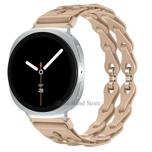 Silicone Strap for Samsung Galaxy Watch 8 9 40/44mm /8Classic 46mm Chain Bracelet for Galaxy 7/8 Ultra 2025 47mm Women Wristband