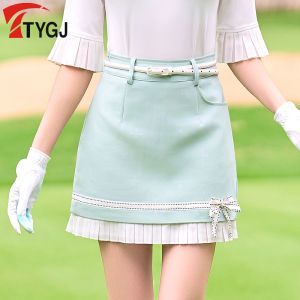 TTYGJ | Chân Váy Xòe Nếp Li Chống Nhìn Trộm Xanh Lá Xanh Dương