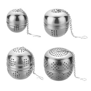 Stainless Steel Ball Tea Leaking Ball Tea Leaking Mesh Filter Tea Strainer Tea Maker With Rope Chain Kitchen Tools