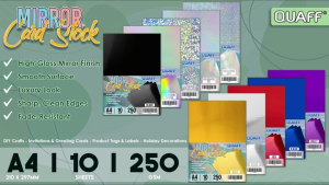 PP Supplies - QUAFF Mirror Card Stock Sheets – for Scrapbooking & Design