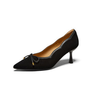 Pointed Toe Thin Heeled Office Ladies High Heels Lambskin