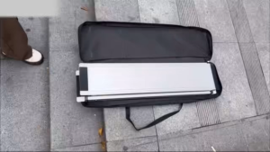 Heyman Portable Wheelchair Ramp 6FT Adjustable Aluminum Ramp for Home 600lbs CapacityTelescoping Non-Skid Surface Wheel Chair Ramp for Home Stairs Steps 2Pcs