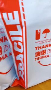 BEG KURIER FRAGILE Printing Courier Bag With Pocket 50pcs Parcel Bag Packaging Bag Parcel Plastic