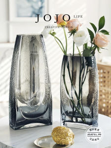 Irregular Glass Flower Vase Creative Hydroponic Flower Pot Jojos L. PD.Fed Desktop Decorative Accessories Nordic Style Pure Color
