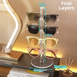 QIOEROUL | Transparent Acrylic Eyeglasses Display Rack