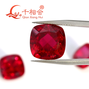 Cushion Shape Lab Grown Ruby AGL Certificate Pigeon Blood Red Natural Cut Synthetic Corundum Loose Gemstone With Visible Inclusions Charms Accessories for DIY
