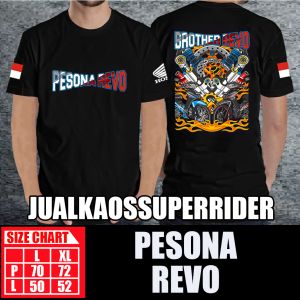 BAJU KAOS DISTRO PESONA REVO BLACK