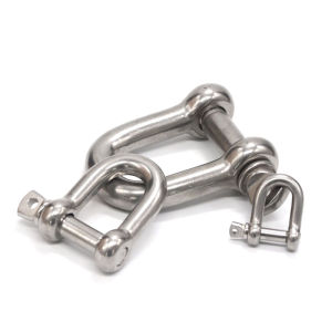 1/2PCS M4-M14 Stainless Steel Sailing Shackles Rigging Shackle Carabiner Hooks for Outdoor Camping Wirerope Chains Lifting