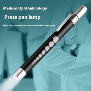 Mini Medical Pen Light Portable LED Flashlight Mini Torch White Yellow Light for Doctor Nurse Diagnosis Measurements Penlight