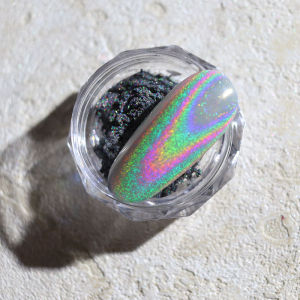 New Nail Beauty Red Light Laser Powder Devils Eye Internet Celebrity Aperture Laser Rainbow Pink Magic Mirror Effect Powder Rainbow Pink