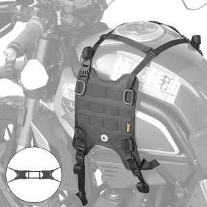 Rhinowalk Motorcycle Tank Side Hanging System Motorcycle Fuel Tank Side Bag Base Multifunction Motorcycle Vest With MOLLE System Motorcycle Front Bag Mounting Base Travel Motorcycle Accessories