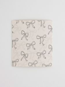 Cute Butterfly Knot Wood Pulp Cotton Sponge Kitchen Cloth Dishwashing Scrubber Pot Cleaning Non-shedding Oil-resistant Water Absorbent