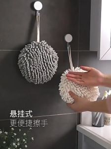 Hanging hand towel. Thickened super absorbent and quick-drying. Large kitchen and bathroom towel