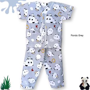 Noko acuk Baju Tidur Anak Perempuan Usia 1-12 Tahun Motif rainbow cloud / Piyama Tanpa Kerah / Setelan Piyama Anak