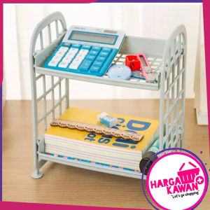 RAK DUDUK MINI 2 LAYER BAHAN PLASTIK KUAT hargakawan