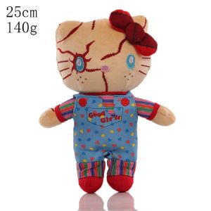 TERRIFIER 3 Hello Kitty Chú Hề Ghostface Kawaii Sang Trọng Đồ Chơi 22-25CM Búp Bê Nhồi Bông Dành Cho Trẻ Em Halloween Trang Trí Phòng Quà Tặng