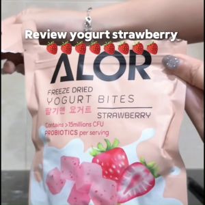 Alor Freeze Dried Yogurt Bites Perisa Strawberi (15gx24pek) dalam Karton/ Alor Freeze Dried Yogurt Bites Strawberry in carton