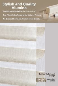 Easy Install Day & Night Soft Sheer Light Blocking Roller Blind