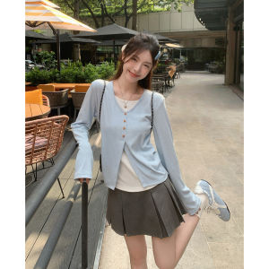 Faux Layered Design Long Sleeve T-shirt Women