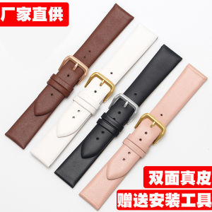 Ultra-Thin Genuine Leather Strap Mens Cowhide Watch Strap Watch Bracelet Ladies Fit for Tissot DW Longines CK Rossini King