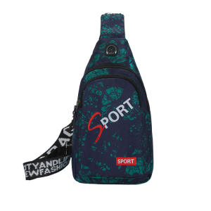 Colorful Casual Mens Nylon Backpack Student Shoulder Bag Trendy Crossbody Bag Lanyudaishu Brand Polyester Geometric Pattern