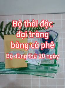Bộ thải độc đại tràng bằng cà phê liệu trình 10 ngày dùng thử cho người mới bắt đầu cà phê dạng túi lọc sạch đại tràng tốt cho người táo bón