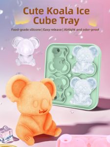 JINDONG | Cute Koala Ice Cube Mold Silicone Ice Molds for Making Ice Cream Popsicles and Ice Balls