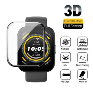 3D Soft Fibre Glass Protective Film Amazfit Bip 6 5 Full Curved Cover Screen Protector amazfit bip 5 6 Smart Watch Accessories