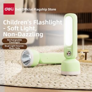 deli | Rechargeable Mini Portable Eye-friendly Flashlight for Students