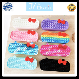 Pencil Case Pop It Kid Stationery Pencil Box Kid Girl Pop It Pop Game Birthday Doorgift Alat Tulis Kotak Pensil Mainan Kanak Mainan Budak Perempuan