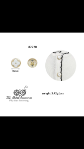 [Hàng mới] (5 nút) Nút áo cúc áo kim loại hình hoa thời trang mới size 18mm màu bạc 82720#ssl_accessories