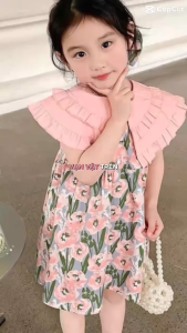 ĐẦM BÉ GÁI HOA CỔ BÈO SIÊU DỄ THƯƠNG