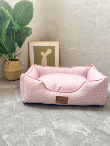 Kennel Summer Cool Nest Ice Silk Removable and Washable Bite-Resistant Pomeranian Corgi/French Bulldog Teddy Small Size Dogs Mattress Bed Ins