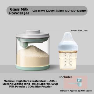 Ankou | Airtight Milk Powder Storage Can Glass
