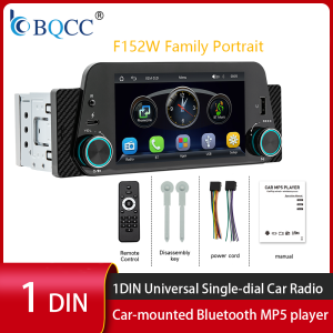 BQCC | BQCC F152W 5 Inch Car MP5 Player Wireless CarPlay Android Auto Universal Single Din Car Stereo Radio