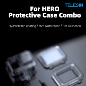 TELESIN Waterproof Case Touchscreen 45M Underwater Housing for Gopro Hero 13 / Hero 12 / Hero 11 / hero 10 / hero 9 Black - Casing Anti Air Underwater Housing Diving Box