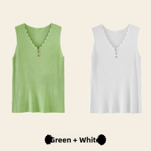 Miiow | White Vest Strap Womens Inner Wide Shoulder Auxiliary Breast No Sleeve Top Can Be Worn Outside Matching Suit Base Shirt