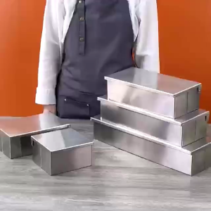 304 Stainless Steel Spice Seasoning Jar Box Square Storage Box with Spoons and Lid