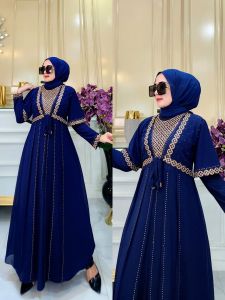 Arabian warna populer//Abaya turkey kekinian//Cod//Arabian mewah terbaru 2023//Syaki Fashion