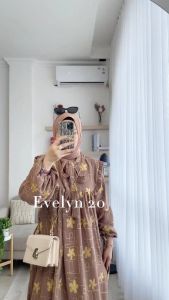 Zahira1808 Gamis Evelyn 20 Dress Bahan Air Flow Embroideri Gamis Syari Murah Trendi Baju Syari Muslim Wanita Ibu Terlaris Baju Pesta Best Seller Gamis Gamis