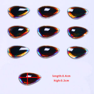 Fishing Lure Eyes 372pcs water Drop 3D Simulation Eyeball Down Crankbait Minnow Popper VIB Artificial Fish Eyes