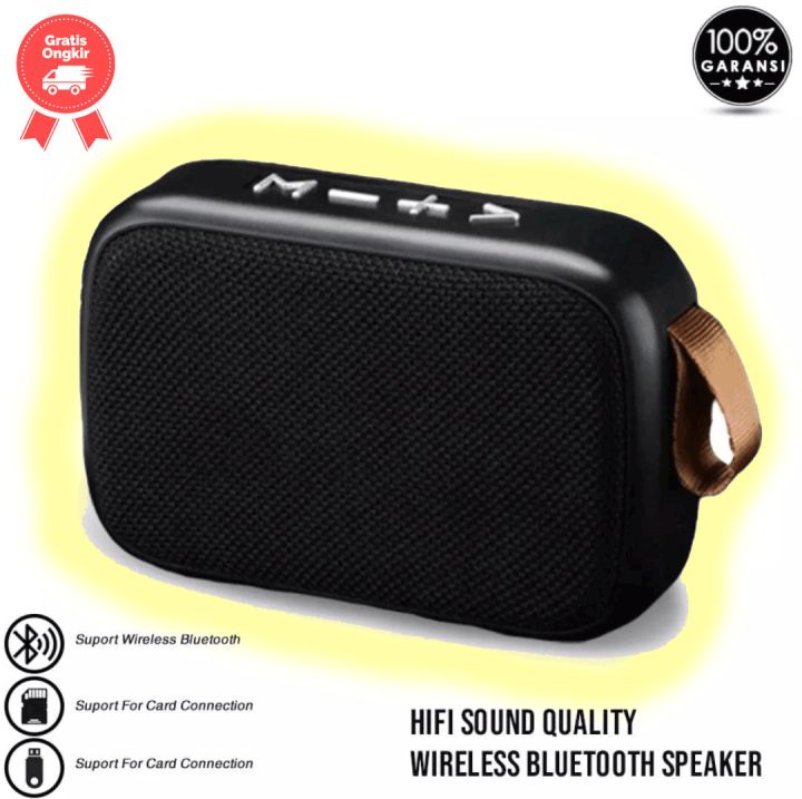 Speaker Bluetooth G2 wireless portable Charge Mini MURAH Extra Mega Bass  Spiker Musik Radio FM Music Box Paling Laris Lazada Indonesia