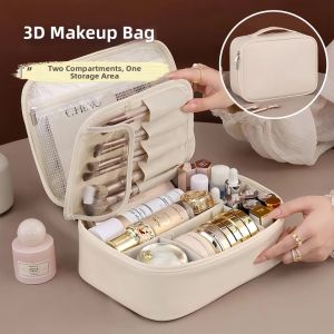 Detachable Double Layer Portable Travel Makeup Bag