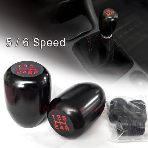 Universal Aluminum Black Manual 5/6 Speed Shift Knob Weighted Gear Stick Shifter Lever Handle Fit Most Cars