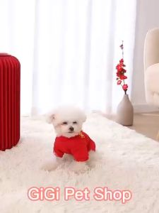 Quần áo tết thu đông lớp nỉ thú cưng cho chó mèo giữ ấm nhiều họa tiết dễ thương cute mặc đi chơi lễ - Gi Gi Pet Shop