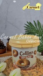 Collins Dip Glaze Donat 1kg - Topping Donat Murah Rasa:Tiramisu